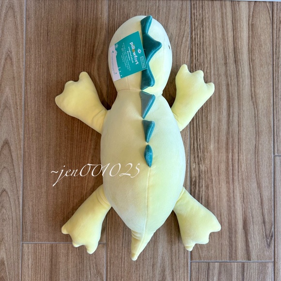 Yellow Dinosaur Weighted Plush Throw Pillow - Pillowfort - Picture 9 of 12
